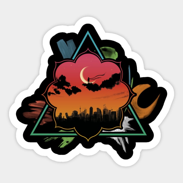 Losing mountains, winning horizons Sticker by Demas